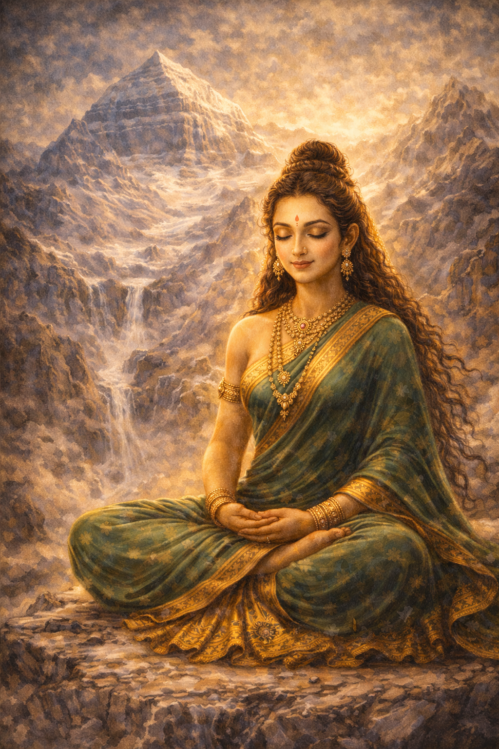 Parvati Images HD -- Meditation on Mount Kailash