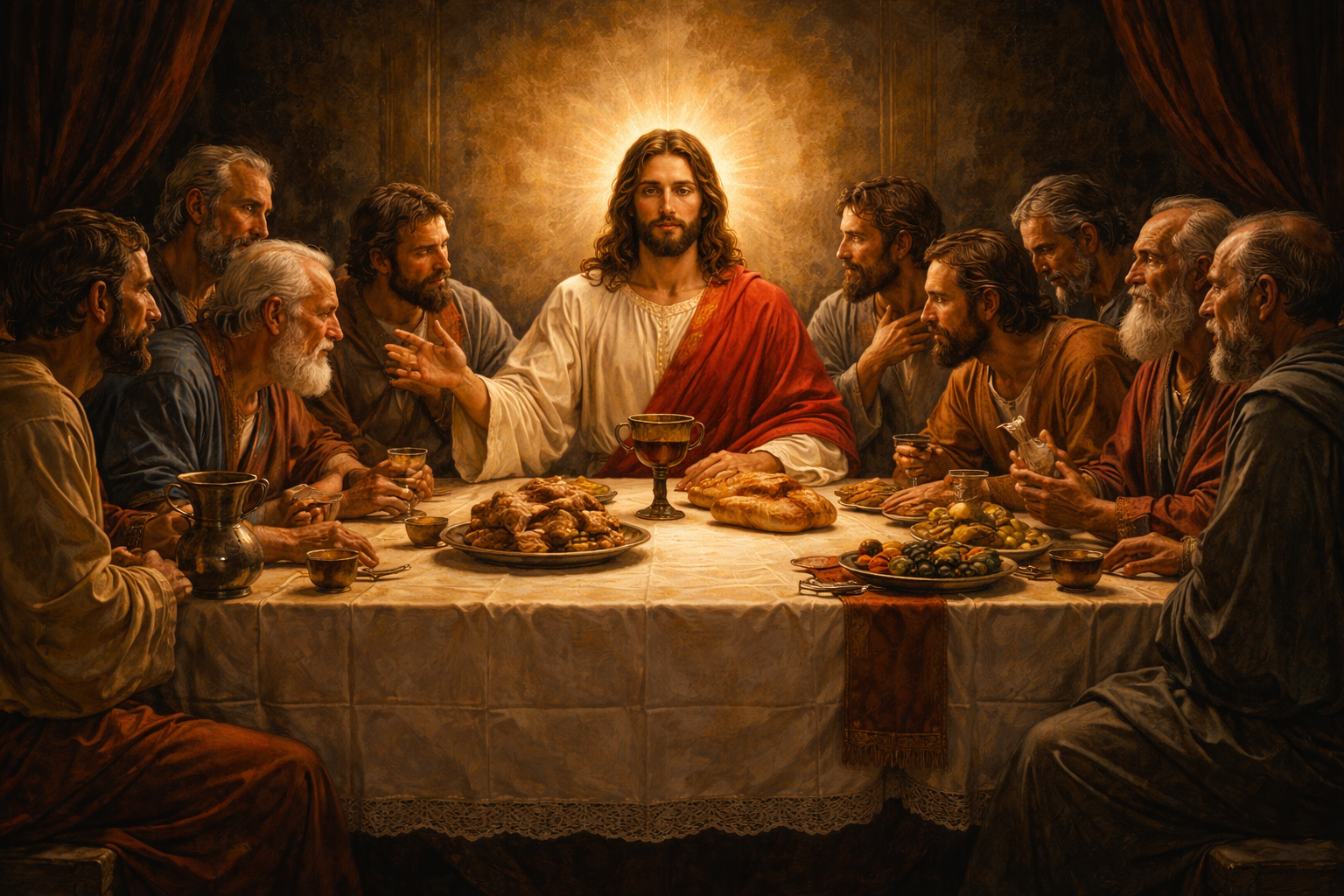 Yeshu Masih Ka Wallpaper — The Last Supper