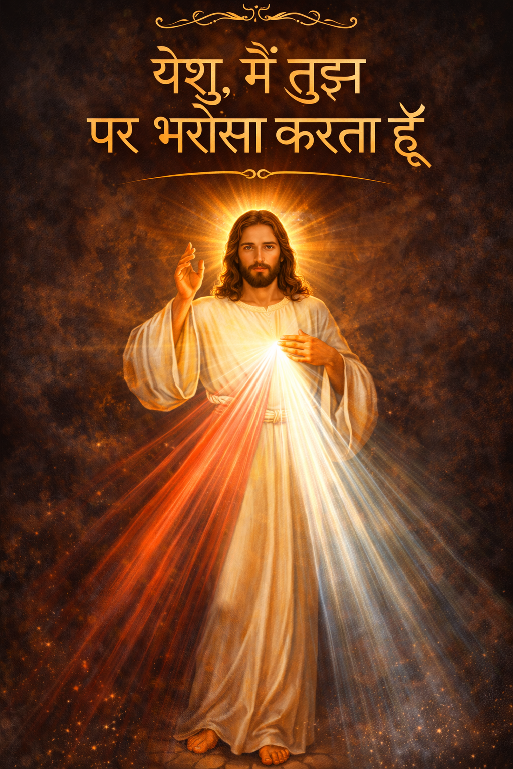 Yeshu Masih Ki Photo — Divine Mercy Hindi