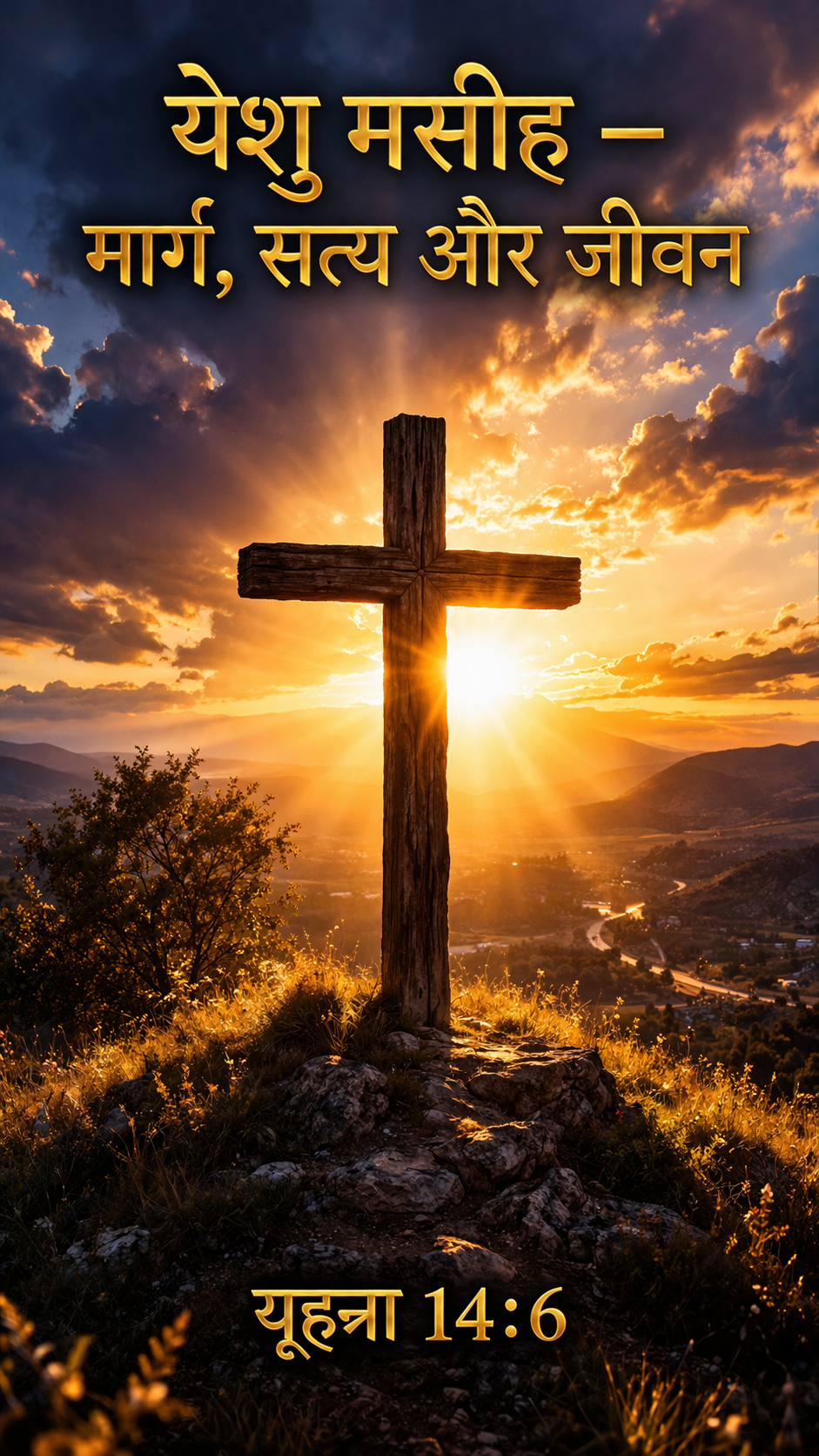 Yeshu Masih Wallpaper — Way, Truth and Life Variant