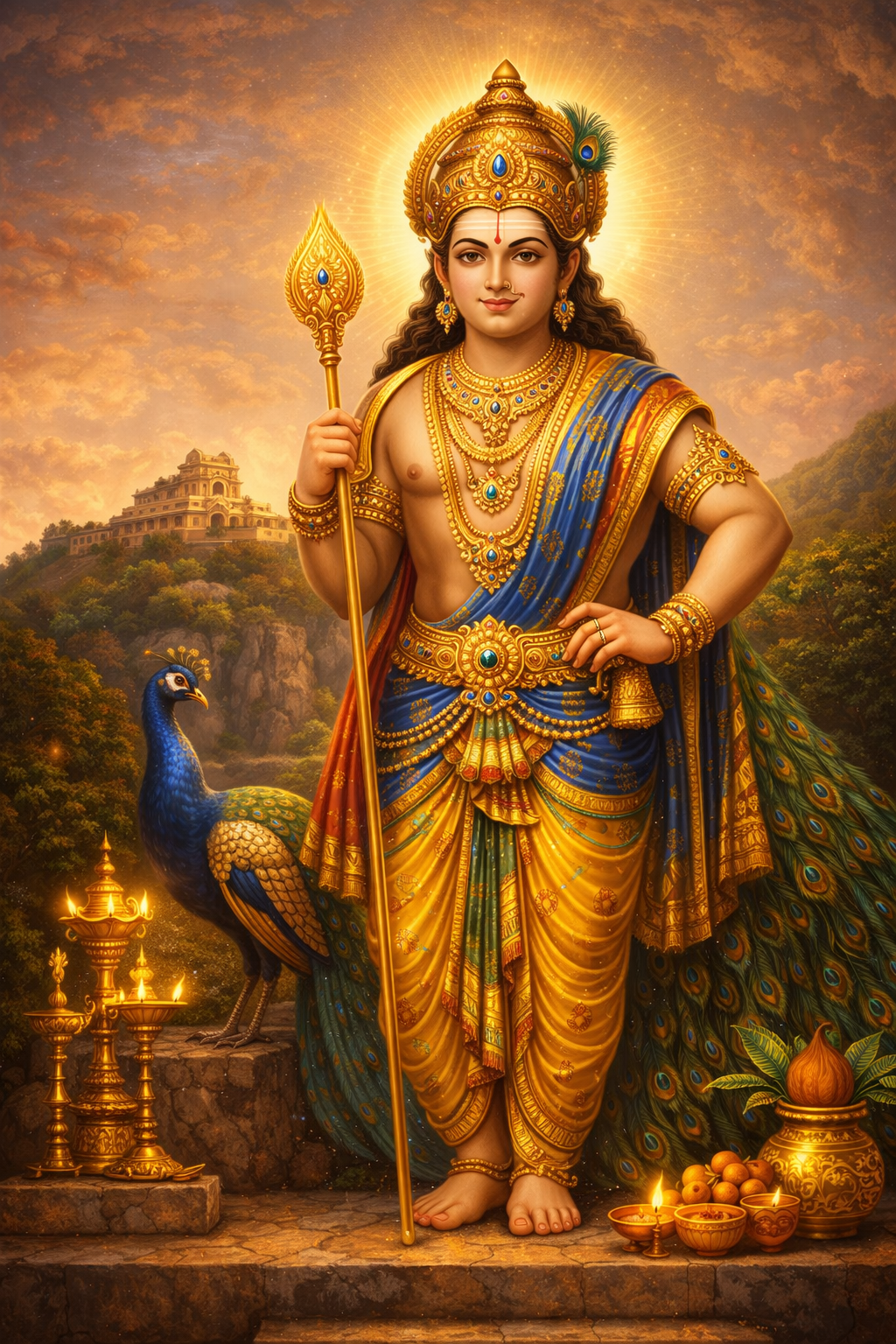 Lord Murugan at Palani Arulmigu Dhandayuthapani Temple